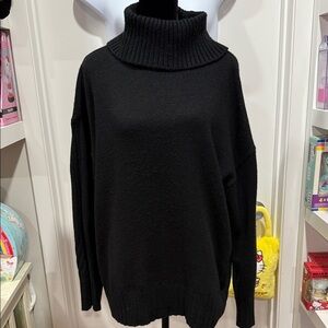 Classic Black Turtleneck Sweater